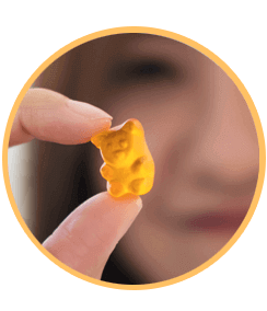 Hold one gummy
